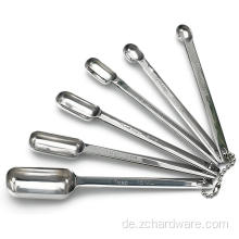 Ausdauer 6pcs Edelstahlgewürz messen Schaufeln